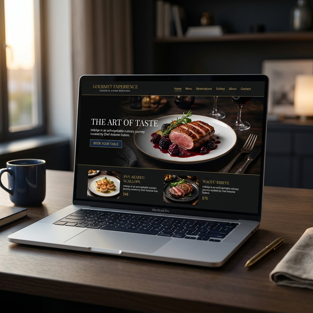 Páginas Web Premium - Gourmet Experience